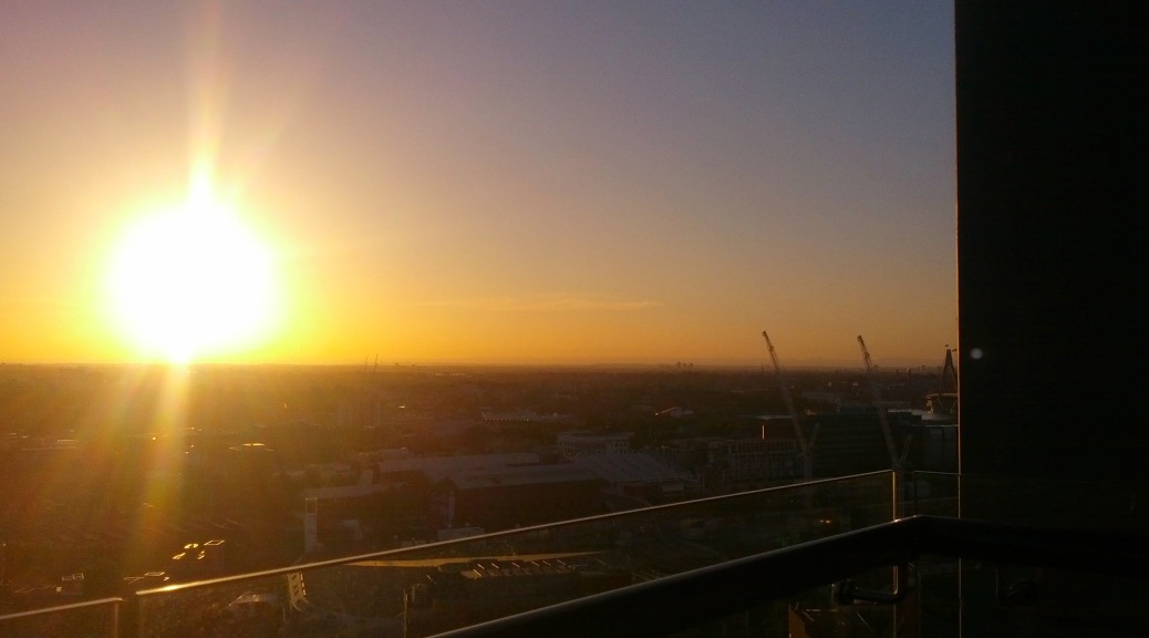 Sunset in Haymarket